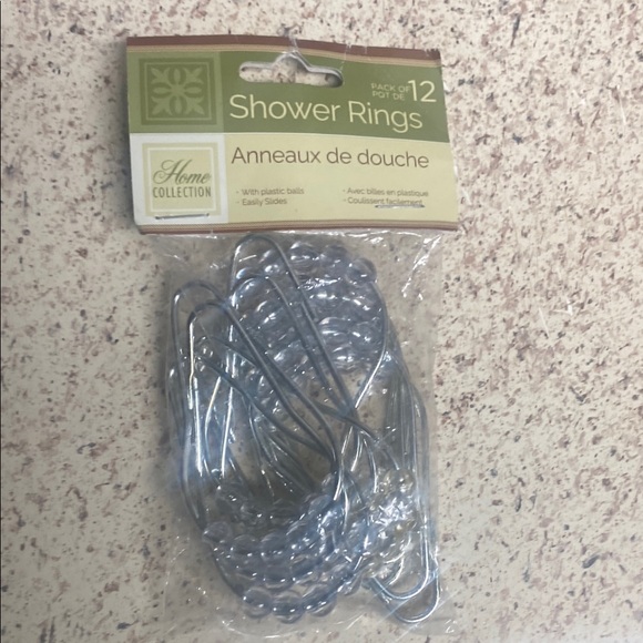Home Collection Metallic Shower Rings - Picture 1 of 3